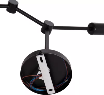Llambë tavani varëse LIGHTY, 4 drita, metal i zi, FH7405.11, 57x5x52cm