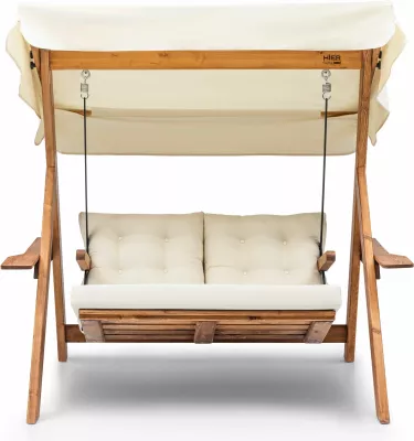 Karrige lëkundëse dyshe për kopsht, ngjyrë krem, Skye Decor Galata Swing S2