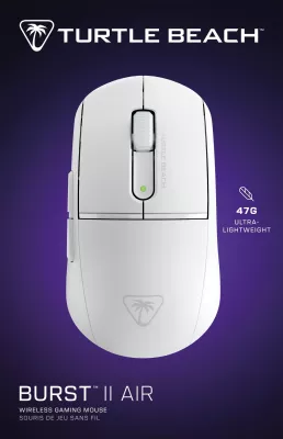 Maus gaming Turtle Beach Burst II Air, i bardhë