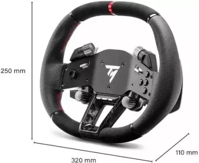 Timon për simulator garash Thrustmaster Hypercar Wheel Add-On, 25 butona, kompatibil me baza T818/T598, i zi