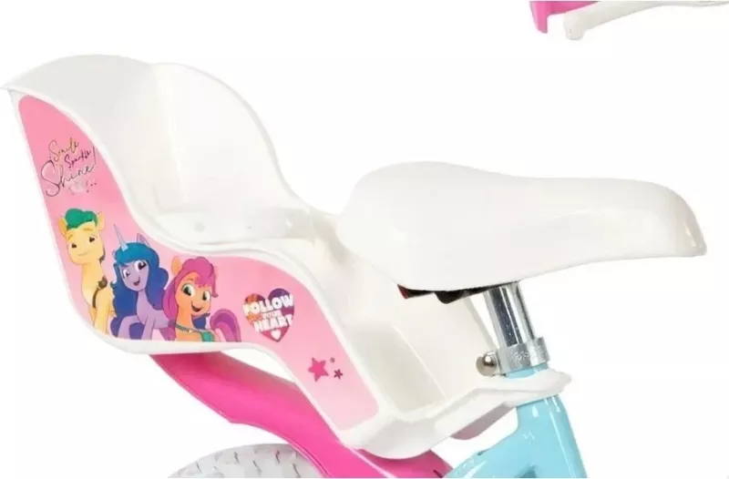 Biçikletë fëmijësh TOIMSA My Little Pony 12", 4 rrota, Rozë/Kaltër