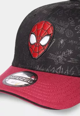 Kapelë fëmijësh Difuzed Spider-Man e rregullueshme, e ripërdorshme, e zezë/kuqe