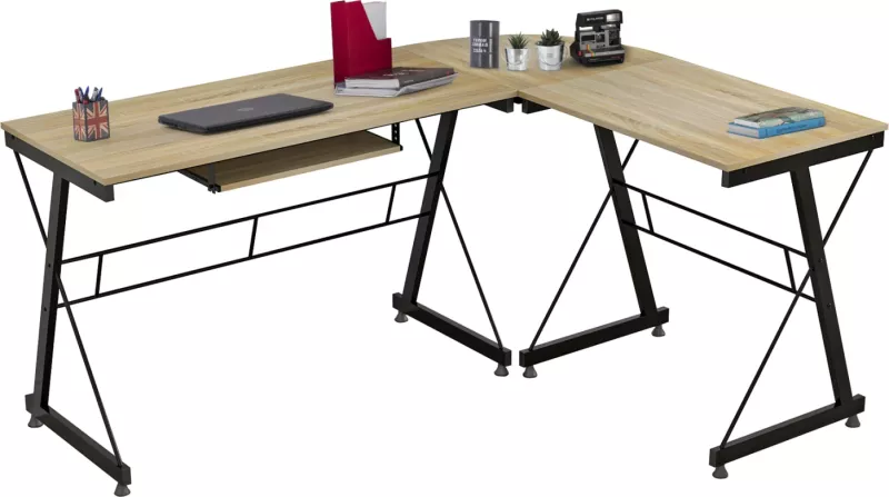 Zyrë këndore sonama me kornizë metalike FH2127.01 158x120x74 cm