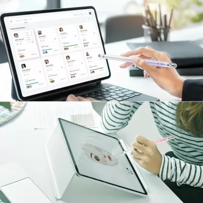 Stylus Tech-Protect USP100 për tabletë dhe smartphone, 4 maja, Vjollcë