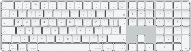 Tastierë Apple Magic Keyboard me Touch ID dhe Tastierë Numerike, për Mac me Apple silicon, Ngjyrë Bardhë