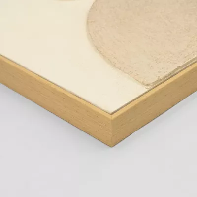 Pikturë muri 3D FH4573 me kornizë PS ngjyrë bezhë, forma të rrumbullakëta, 152x5x52 cm