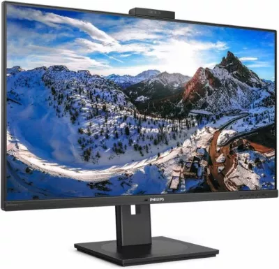 Monitor Philips 329P1H/00 31.5\" IPS 4K UHD 60Hz USB-C PD 90W me kamerë, i zi
