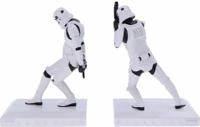 Mbajtëse librash NEMESIS NOW Stormtrooper 18.5 cm, set 2 copë, bardhë/zi