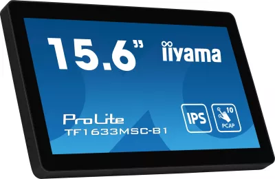 Monitor me prekje iiyama ProLite TF1633MSC-B1, 15.6 inç, Full HD, IPS, i zi
