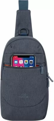 çantë supi RIVACASE 7711 për celular/tablet deri 10.5", gri e errët