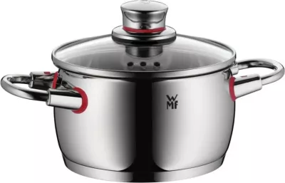 Set tenxhere, WMF, Quality One 07 7455 6380 (7455), inox me kapakë xhami, argjendtë, 5 copë
