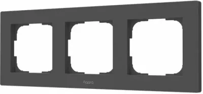Kornizë për switch Aqara Switch Frame H2 EU FE-X02D-G, triple (3-gang) 86×228 mm, gri