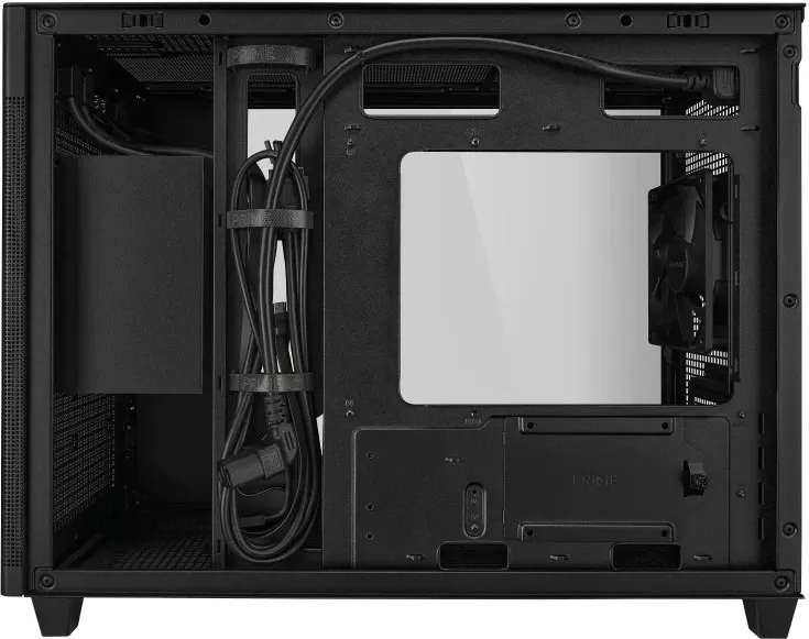 Kasë ASUS AP201 PRIME TG Mini Tower e Zezë