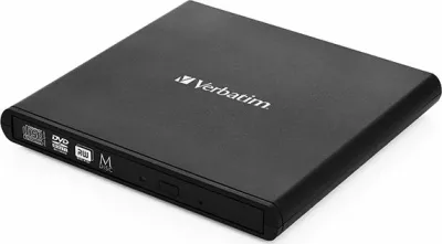 Drajv optik ekstern Verbatim Mobile DVD ReWriter 53504, USB 2.0, CD-R 24x/DVD±R 8x, M-DISC, i zi, OEM