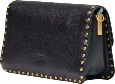 Çantë krahu për femra Pinko Love One Slouchy CL Studs Small 107664 A2JG, e zezë