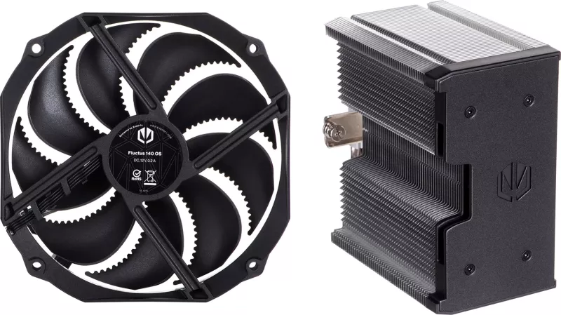 Ftohës për procesor ENDORFY Fortis 5, 14 cm, i zi / hiri