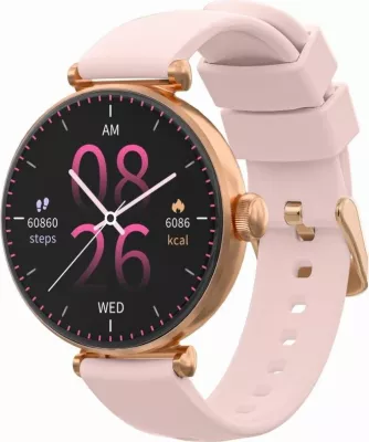 Smartwatch Gravity unisex, rozë-argjendtë