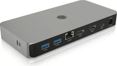 Docking station ICY BOX IB-DK2880-C41, USB4, 10 porte, 100W, 8K, anthracite/black