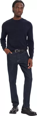 Xhemper për meshkuj Calvin Klein LS Merino Crew LV04LB305G, i kaltër i errët [Madhësia: S]