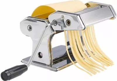 Makinë manuale për makarona VONSHEF 1507252, inox, me rregullim trashësie, argjend