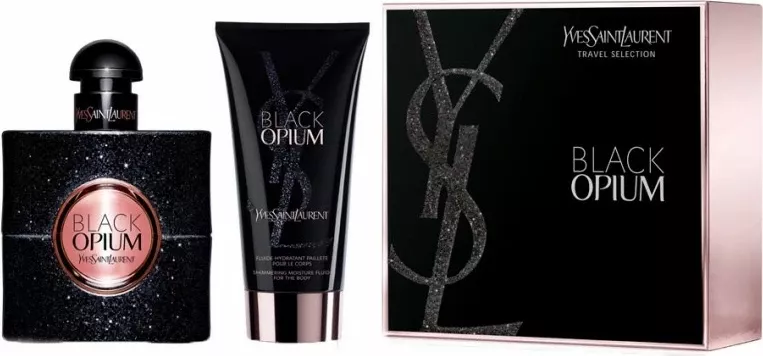 Set Eau De Parfum & Locion trupi Yves Saint Laurent Black Opium, 50 & 50 ml