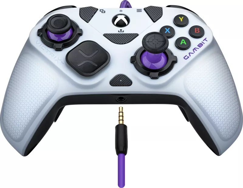 Gamepad PDP Victrix Gambit, PC, Xbox One, Xbox Series S/X, i zi, i bardhë