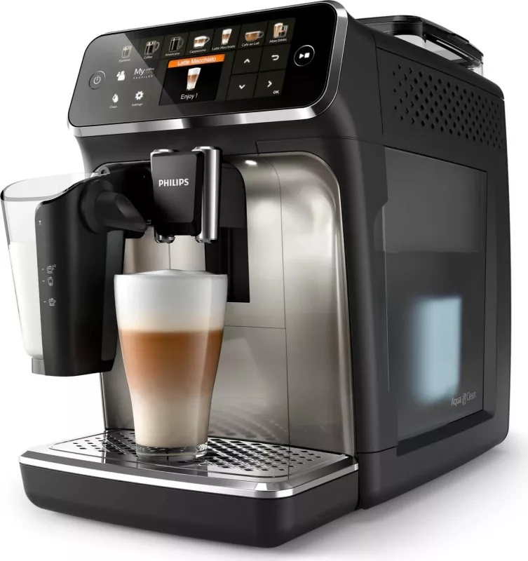 Aparat kafeje Philips 5400 EP5447/90, automatik, 275g, zi/kafe, e zezë