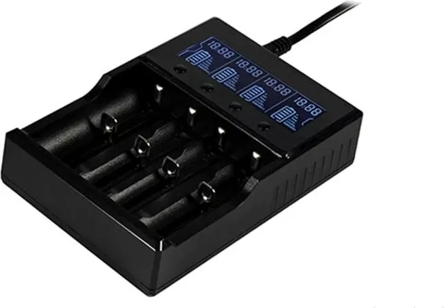 Karikues baterish AceBeam A4 Charger, i zi