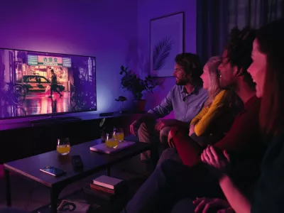 Dritë murale e mençur Philips Hue Play, Bluetooth/Zigbee, LED e integruar, Bardhë