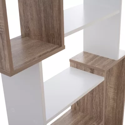 Raft librash SHAY FH8768.01 85X22X140 bardhë