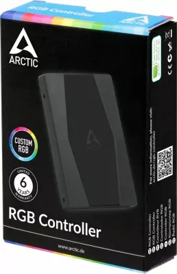 Kontroller RGB Arctic ACFAN00224A, 4x 4-pin RGB, USB i brendshëm, i zi