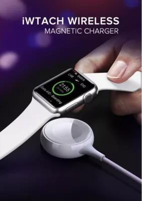 Karikues magnetik wireless për Apple Watch UGREEN 60969, USB-A + USB-C, 5V/1A, e bardhë