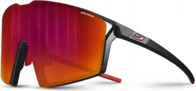 Syze dielli sportive Julbo EDGE, e zezë/kuqe, L, unisex