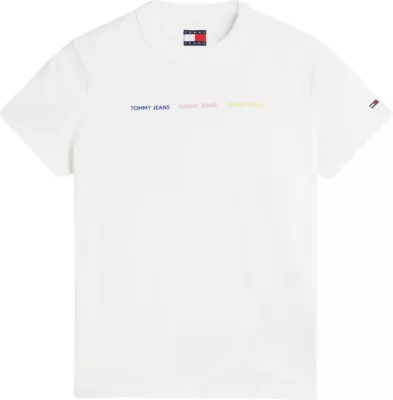 Maicë për femra Tommy Hilfiger Jeans DW0DW22905, krem [Madhësia: M]