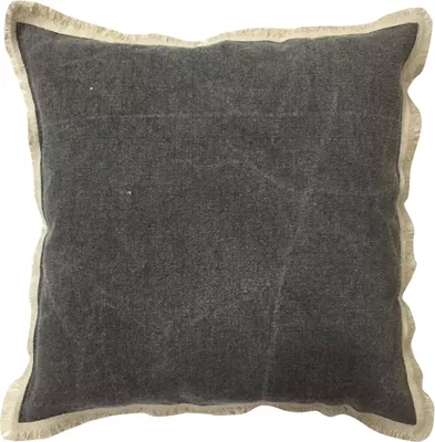 Jastëk dekorativ GROUND 1, 45x45cm, material tekstili, ngjyrë gri