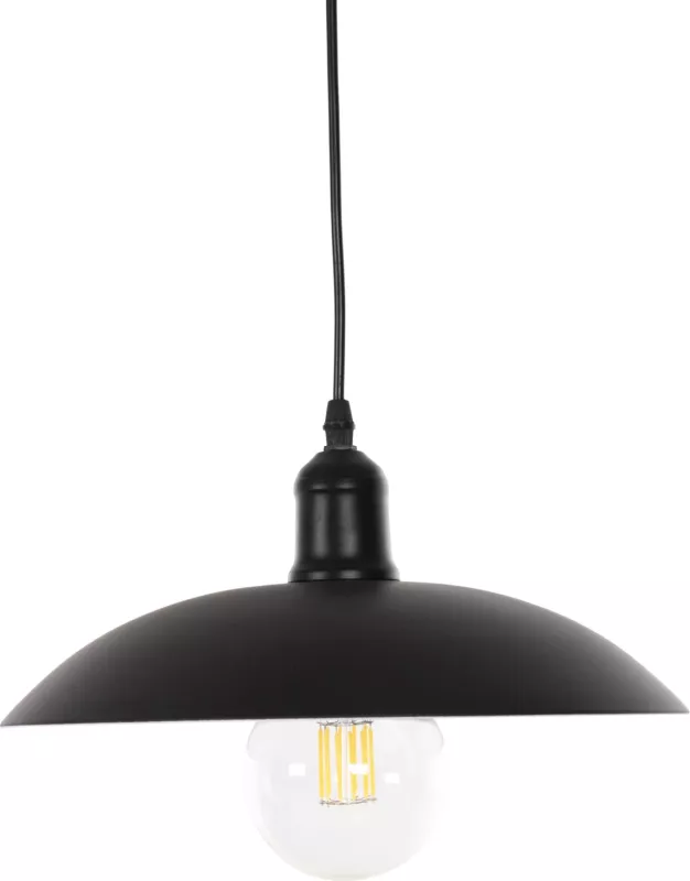 Llambë varëse tavani, kapak metali i zi, FH4135, Φ31x110H cm