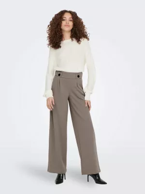 Pantallona për femra Jacqueline de Yong DYGEGGO NEW LONG JRS NOOS 15208430, ngjyrë baltë [Madhësia: M]