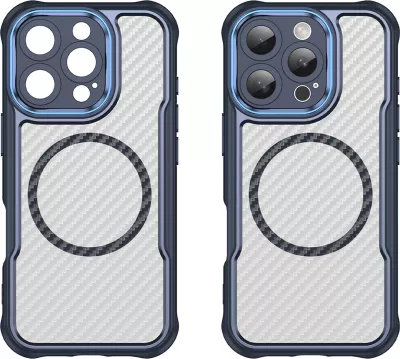 Mbështjellës Hurtel Leading Series MagSafe për iPhone 16 Pro Max, Silikon, Blu