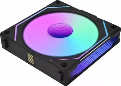 Ventilator PC Lian Li UNI FAN SL-INF 120 RGB Reverse Blade UF-RSLIN120-1B, 120mm ARGB PWM, 1 copë, i zi/gri
