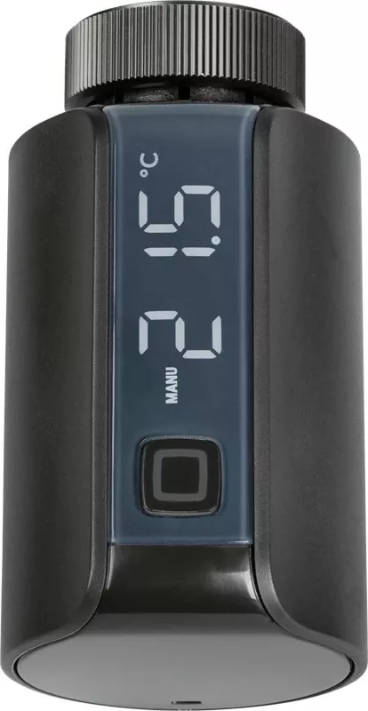 Termostat i mençur eQ-3 HmIP-eTRV-E-A, Butona, IP20, 0 - 50 °C, 230 m, Ngjyrë e zezë