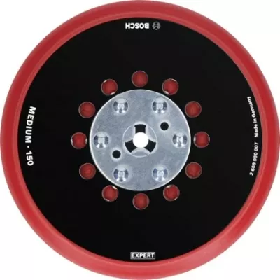Pad mbështetës Bosch EXPERT Multiloch 150mm, mesatar, i zi/kuq