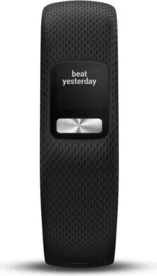 Smartwatch Garmin vívofit 4, rrip i zi, madhësia L, 365 ditë bateri, waterproof