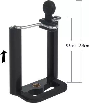 Stativ universal Maclean MC-164 për telefon, kamera, dritë unazore, 102 cm, i zi/argjendtë