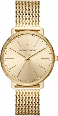 Orë dore femrash Michael Kors Pyper MK4339, e artë, me kuti
