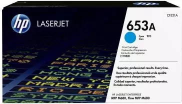Toner HP 653A CF321A, LaserJet, rendiment 9,750–23,700 faqe, cyan