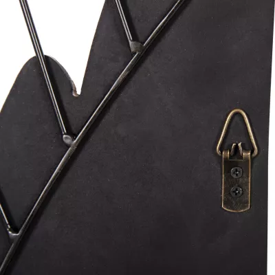 Dekor muri krahë FH4223 MDF në metal bardhë-zi 39x1,5x92Hcm