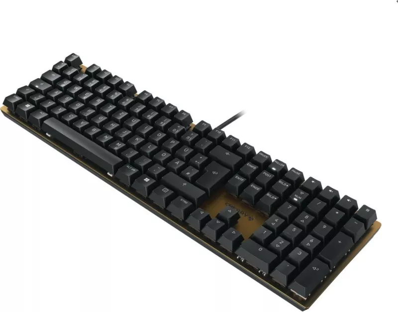 Tastierë mekanike Cherry KC 200 MX, USB, QWERTZ, e zezë, bronz
