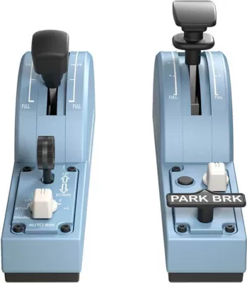 Modul shtesë throttle Thrustmaster TCA Quadrant Add-On Airbus Edition, 2 copë, blu
