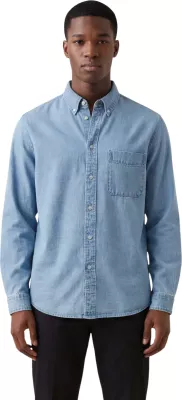 Këmishë për meshkuj Only & Sons Onsorson Regular Yfm Dnm 22036600, denim blu e hapur