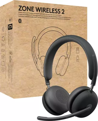 Kufje Logitech Zone Wireless 2 UC, Bluetooth, Graphite